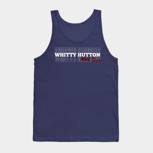 Whitty Hutton Repeated Stacked Text Tank Top